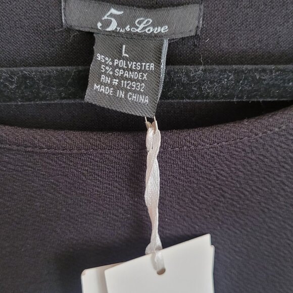 5th&Love Dress Black and White - Size Large - Picture 2 of 2